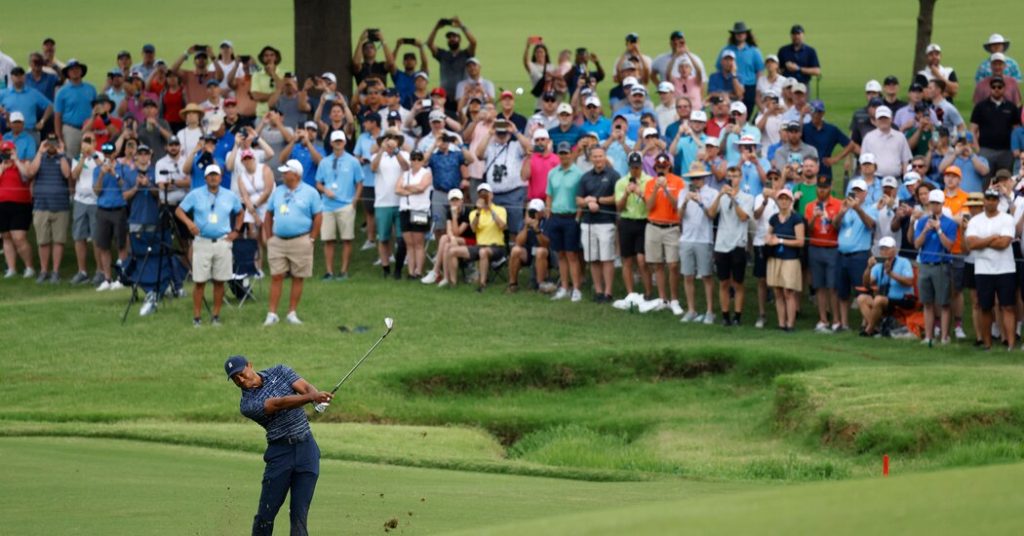 Tiger Woods auf der Strecke bei der PGA Championship