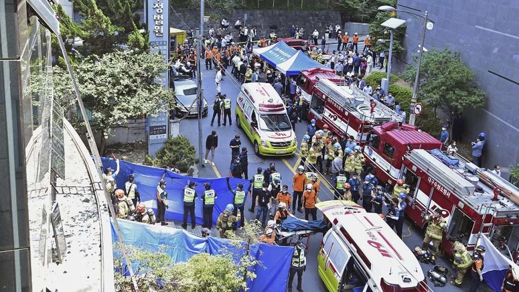 Feuer in Südkorea: Mindestens 7 Tote und Dutzende Verletzte bei einem Feuer, das durch mutmaßliche Brandstiftung verursacht wurde