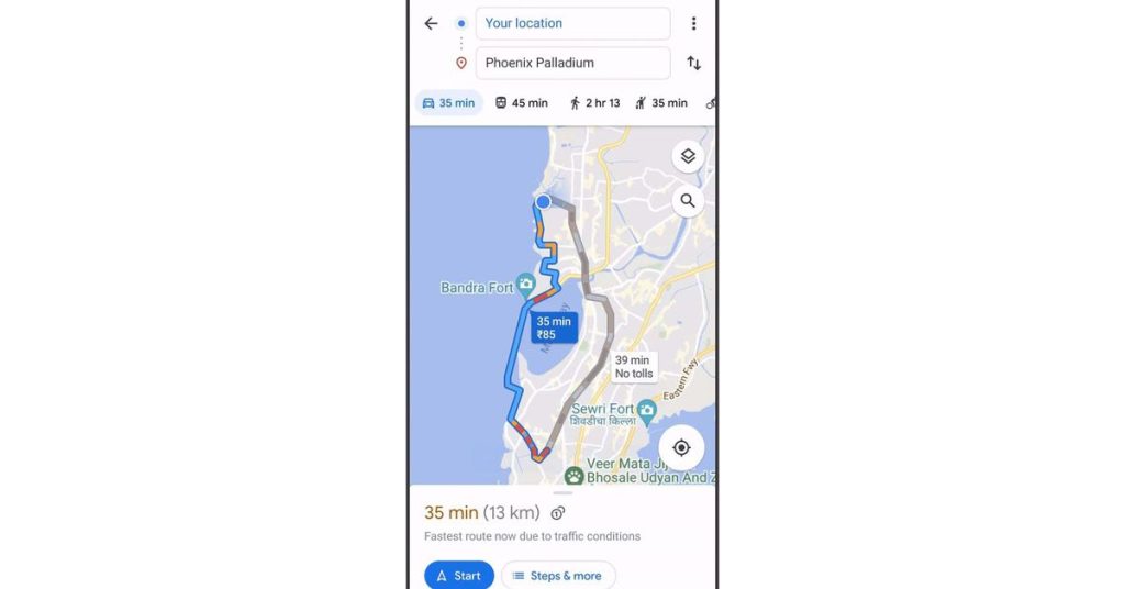 Google Maps schätzt jetzt die Gebühren für Ihre Fahrt