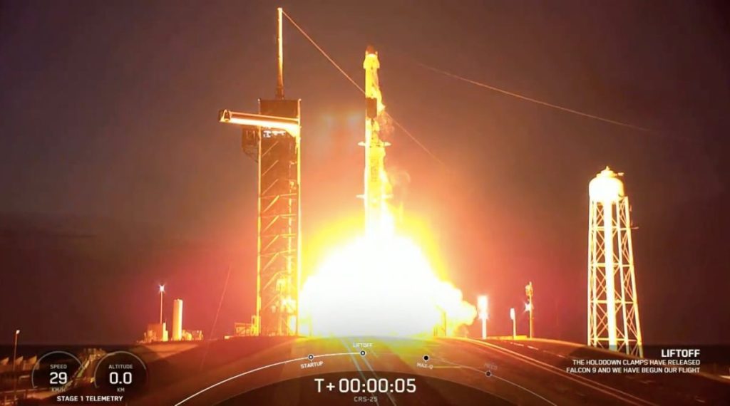 SpaceX startet die 25. Dragon Cargo-Mission zur Raumstation