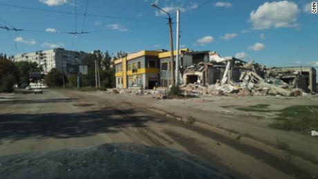 Die Hauptstraßen von Bachmut wurden zerstört.