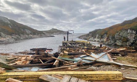 Schäden durch Hurrikan Fiona in Fox Rust Margaery, Neufundland.