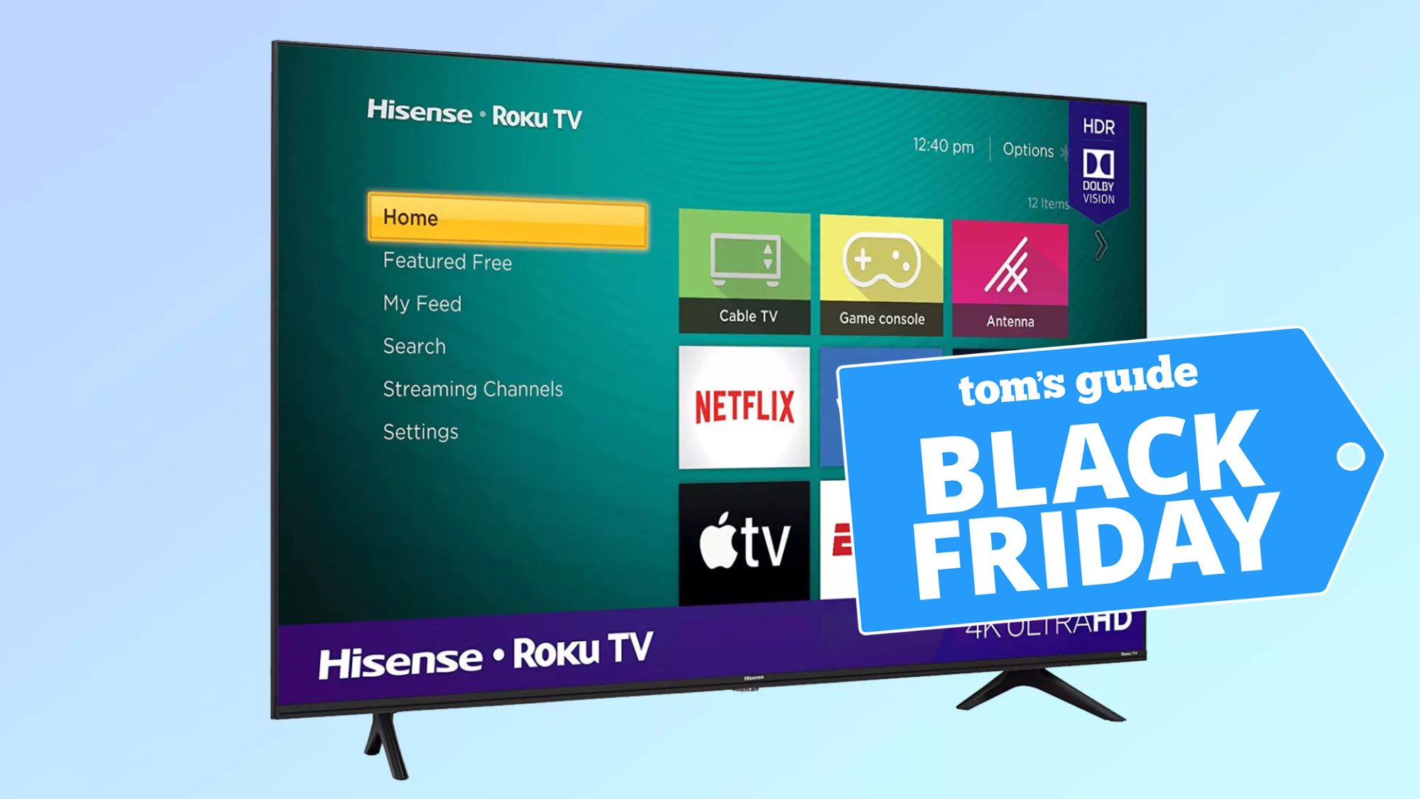 Hisense 4K Fernseher mit Tom's Guide Deal Tag